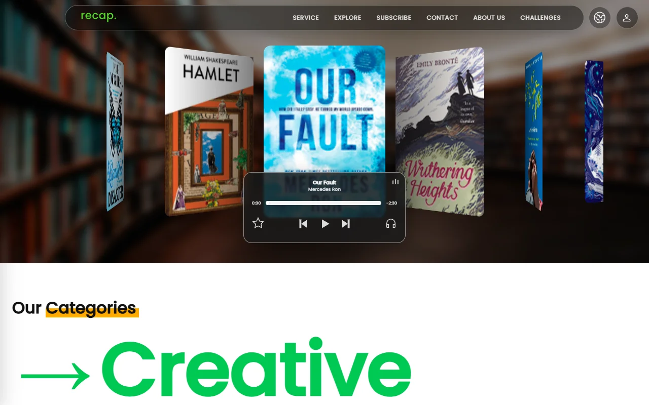 Recap — Resúmenes de Libros con Audio