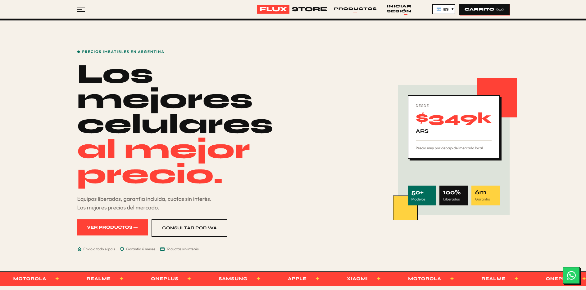 FluxStore — E-commerce de Celulares
