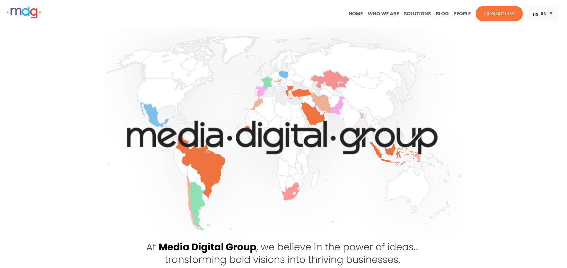 Página Corporativa Media Digital Group