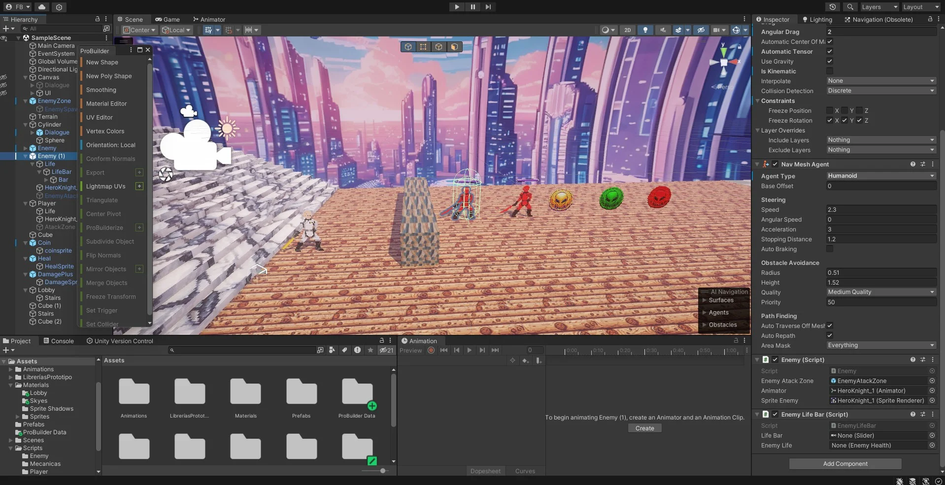 Juego en Unity — Juego Arcade